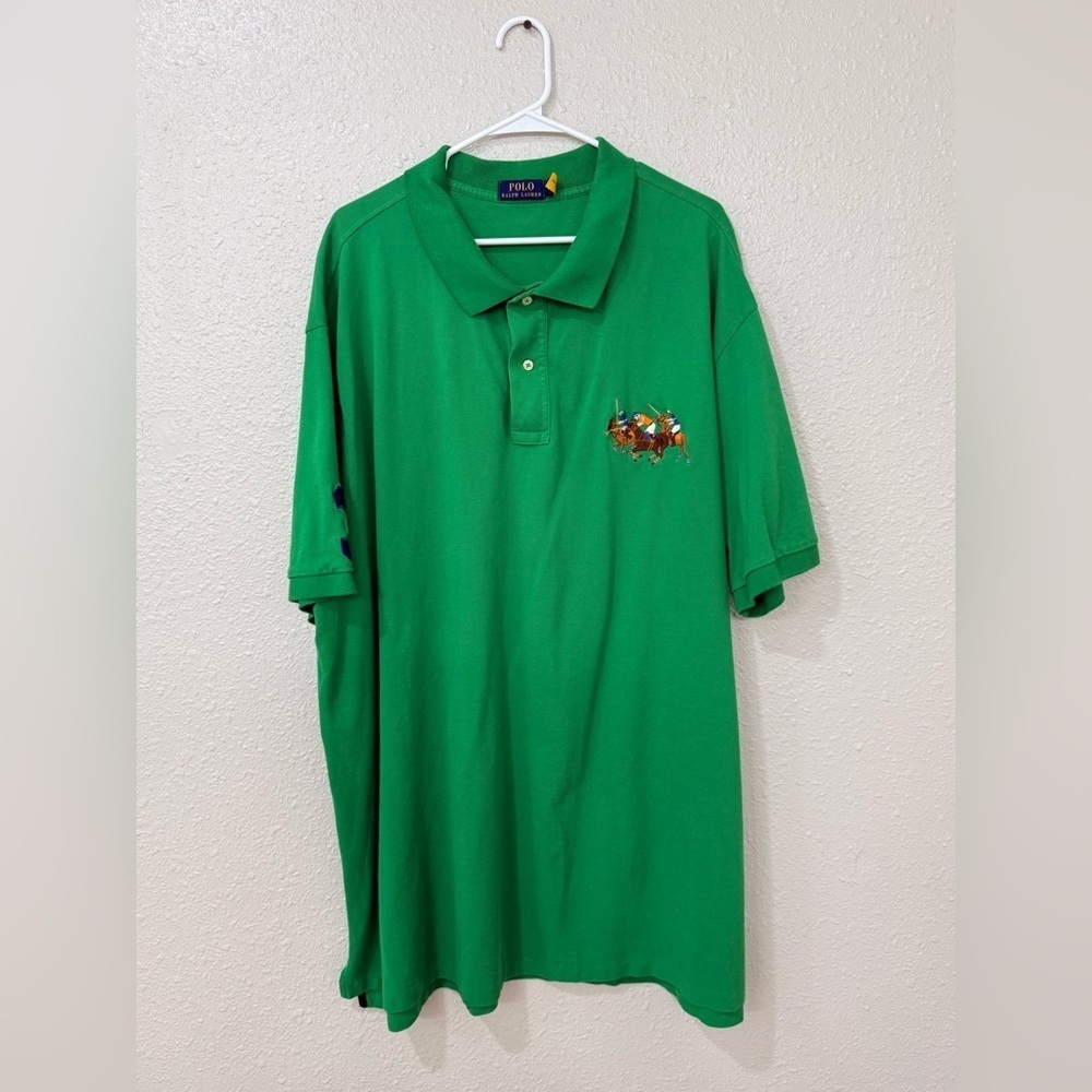 Ralph Lauren Polo Mens 4XB Match Green Stampede TRIPLE PONY